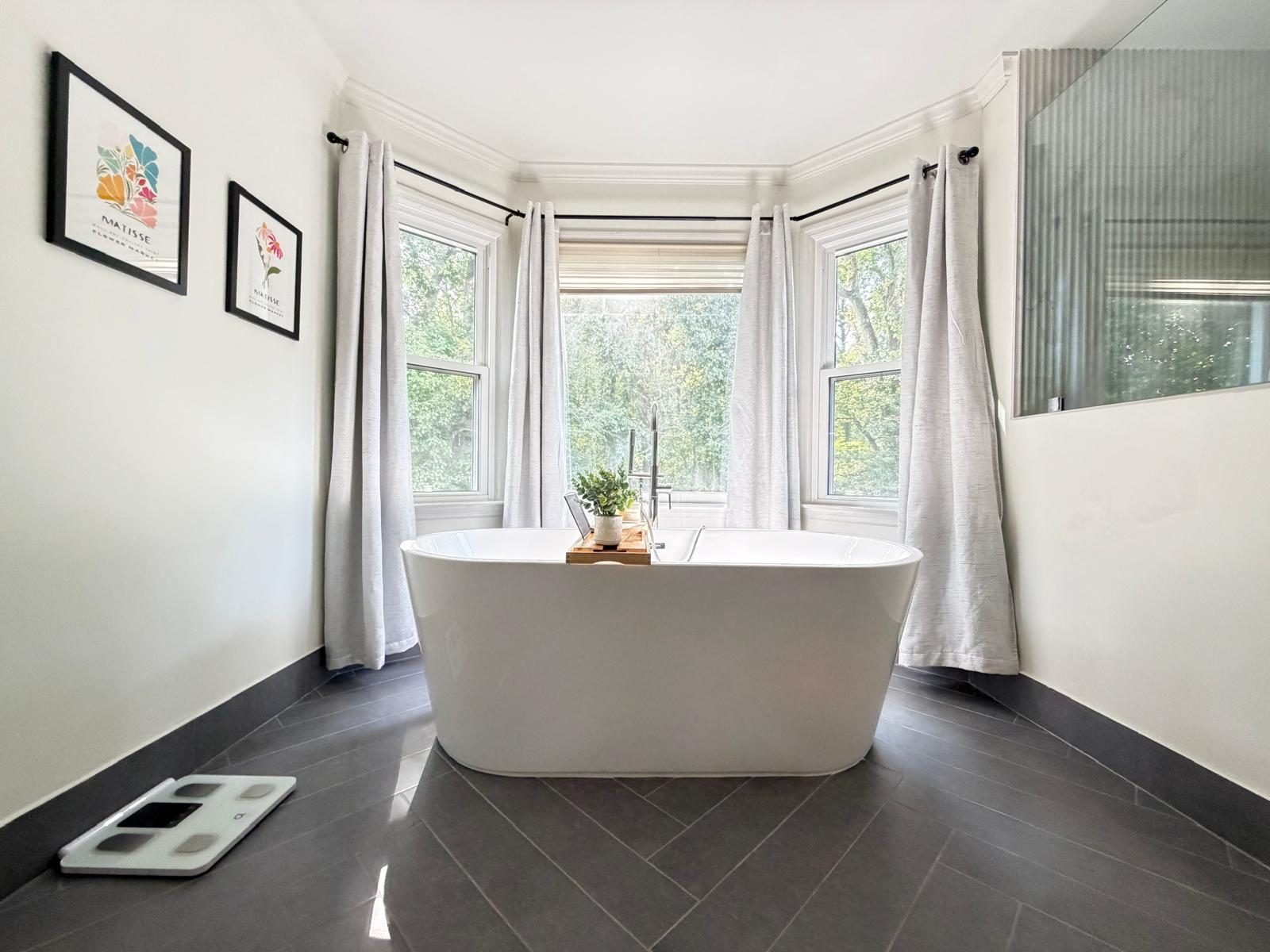 Completed primary bath
